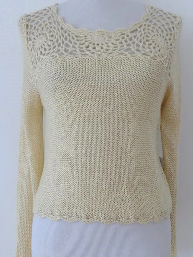 ZD0231 women's knitted sweater in 100% acrylic