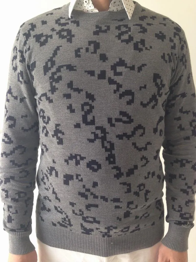 ZD0730 men's knitted sweater in 100% cotton