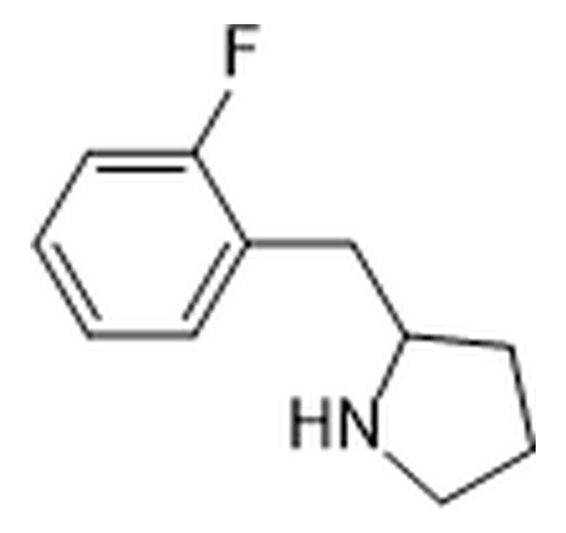 Chemical structure of 2-(2-FLUOROBENZYL)PYRROLIDINE (CAS 383127-84-2)