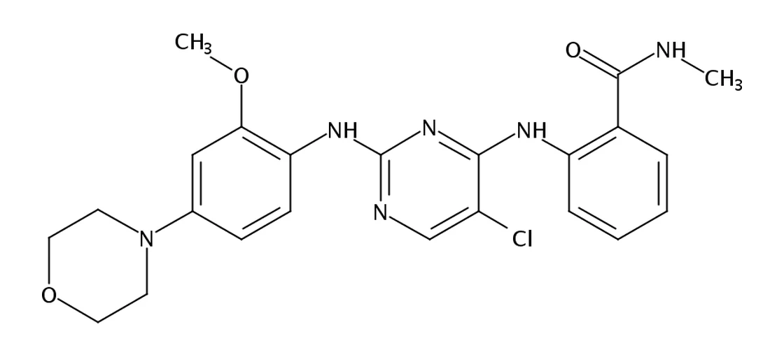 Chemical structure of NVP-TAE 226 (CAS 761437-28-9)