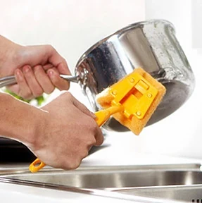 Handle Sponge Strong Decontamination Brush — Kitchen Helper item WK0165 from Winifer