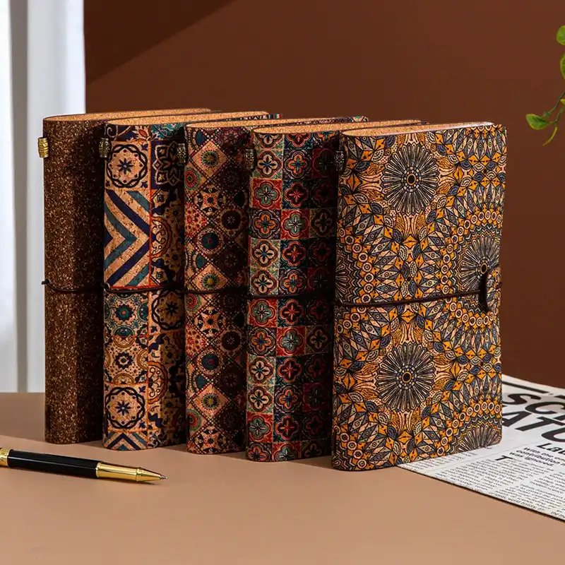 Bohemian cork notebook SZ611