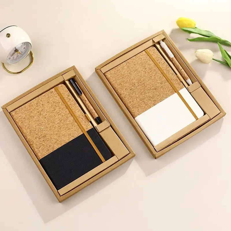 Cork Notebook with Pen Set