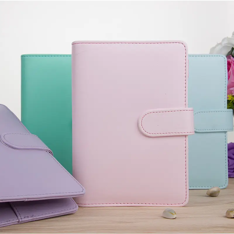 Macaron A5 A6 PU leather notebook planner cover HY204