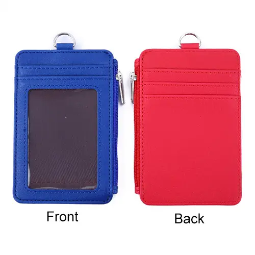 PU leather card holder with zipper KT104