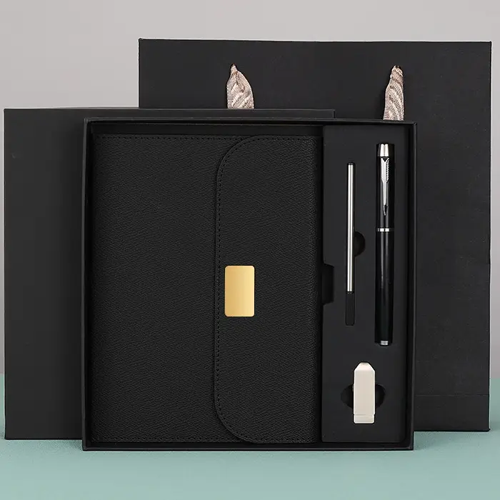 PU Leather Notebook with Pen Gift Set