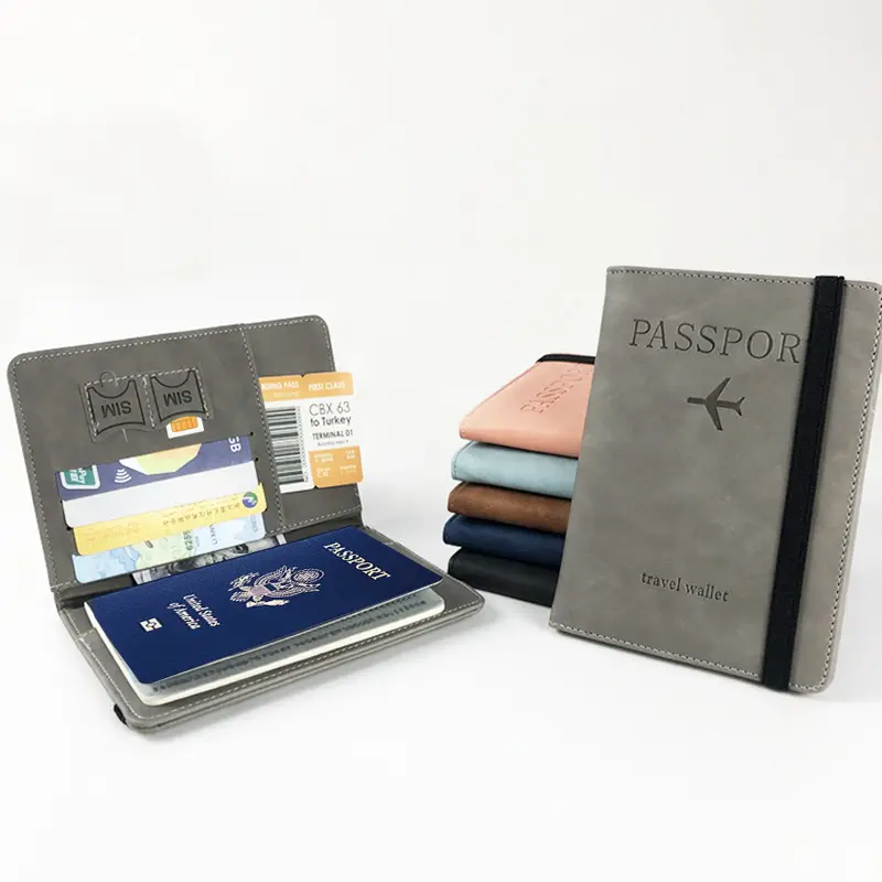 RFID PU travel wallet HZ301