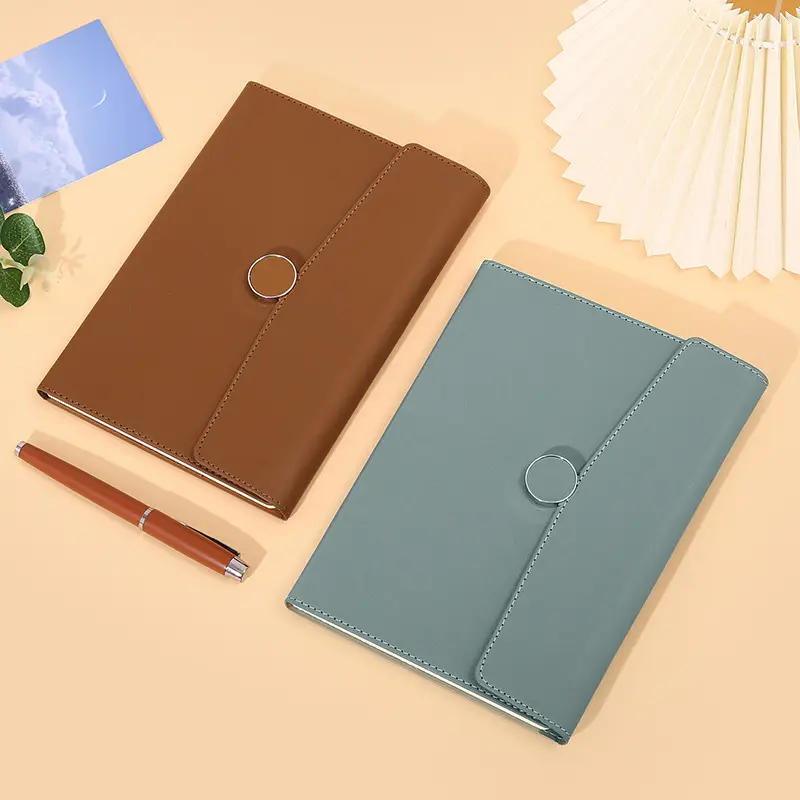 Round buckle trifold notebook TX311