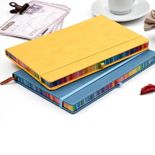 Smooth notebook with rainbow paint WN1103
