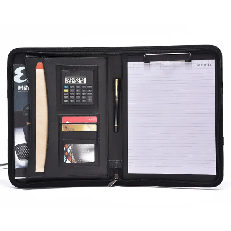 zippered portfolio with handle WJJ302