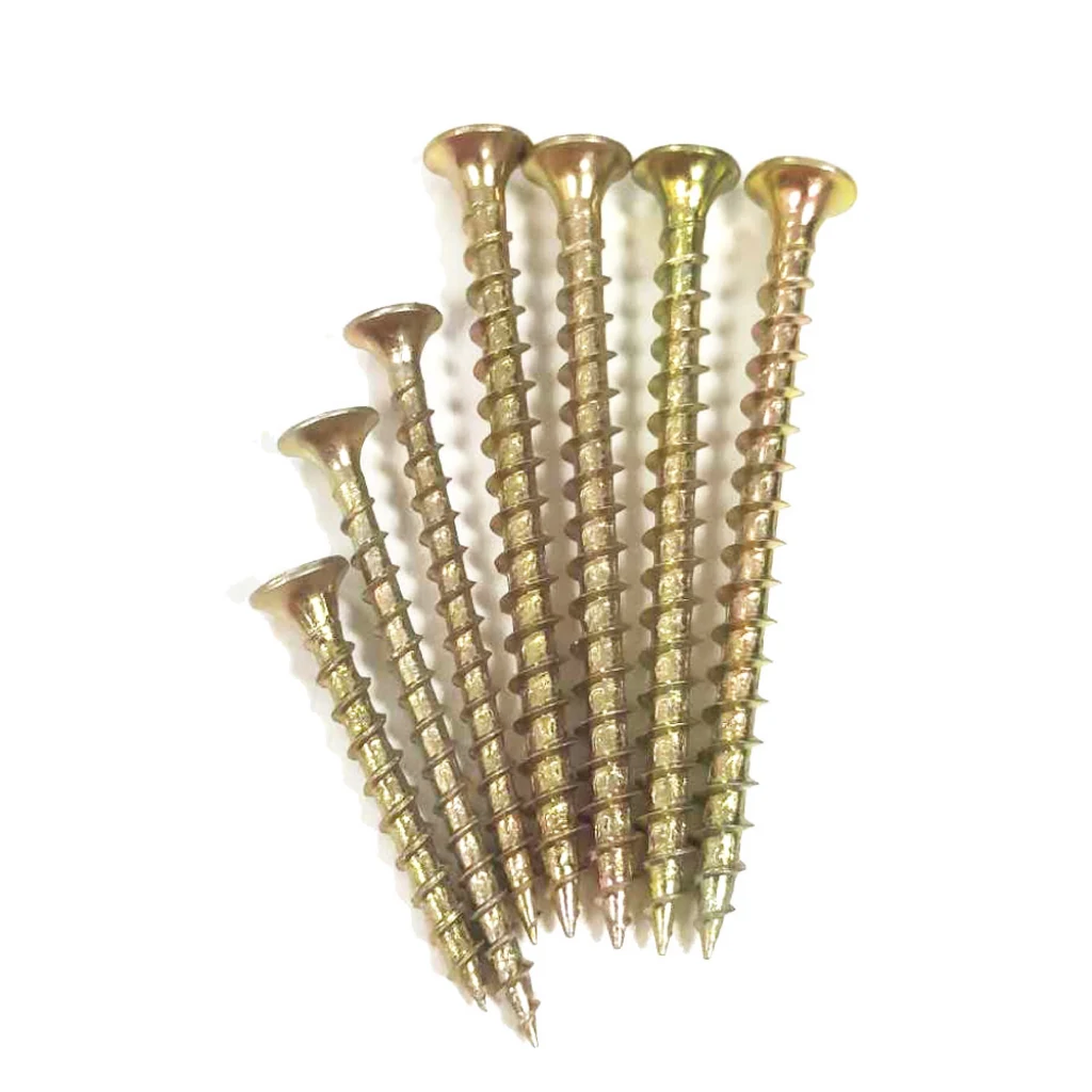 Coarse Thread Drywall Screw Yellow Zinc Plated