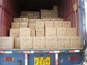 Weymic export cartons being loaded into a shipping container