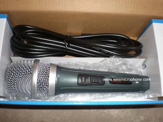 Weymic dynamic wired microphone with cable packed in its retail box