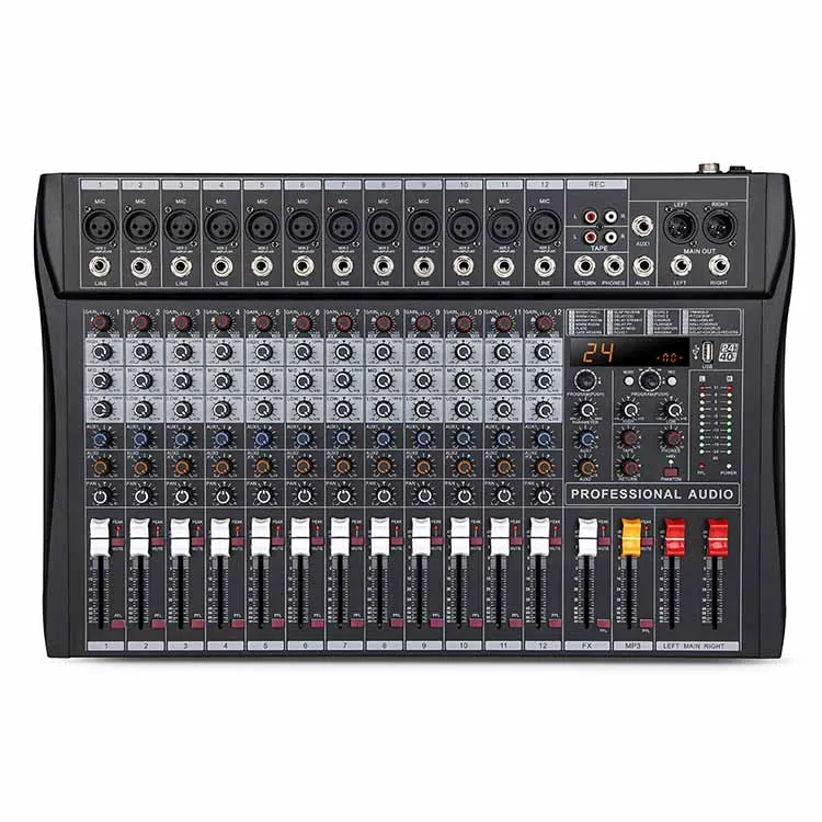 RX12 12 Channel Audio Interface Mixer