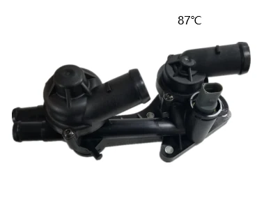 Coolant Thermostat Housing Assembly for VW & Audi 03C121026AR for Audi, thermostat housing assembly shown on a white background