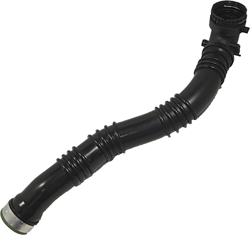 Moulded coolant hose assembly for BMW shown against a dark background