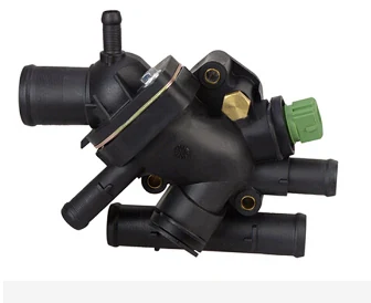 Thermostat Assembly for Opel OEM 4400311 for Opel, thermostat housing assembly shown on a white background