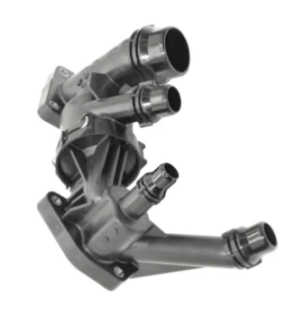 Coolant Thermostat Housing Assembly for BMW 11517572859 for BMW, thermostat housing assembly shown on a white background
