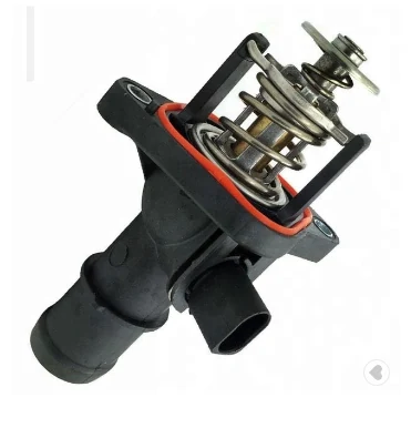 Coolant Thermostat Housing Assembly for VW & Audi 06A121114 for Audi, thermostat housing assembly shown on a white background