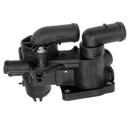 Coolant Thermostat Housing Assembly for VW & Audi 032121111CL for Audi, thermostat housing assembly shown on a white background