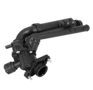 Coolant Thermostat Housing for Mercedes-Benz A2742000615 for Mercedes-Benz, thermostat housing assembly shown on a white background