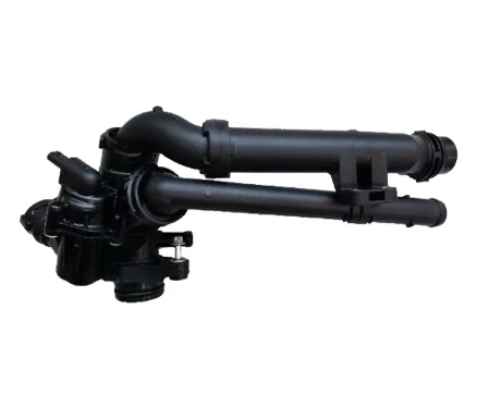 Coolant Thermostat Housing for Mercedes-Benz A2742000015 for Mercedes-Benz, thermostat housing assembly shown on a white background