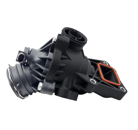Coolant Thermostat Housing Assembly for BMW 11512247269 for BMW, thermostat housing assembly shown on a white background