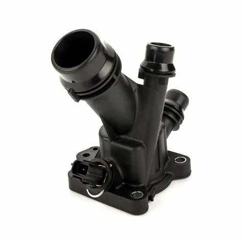 Thermostat Assembly for Volvo 31293556 for Volvo, thermostat housing assembly shown on a white background