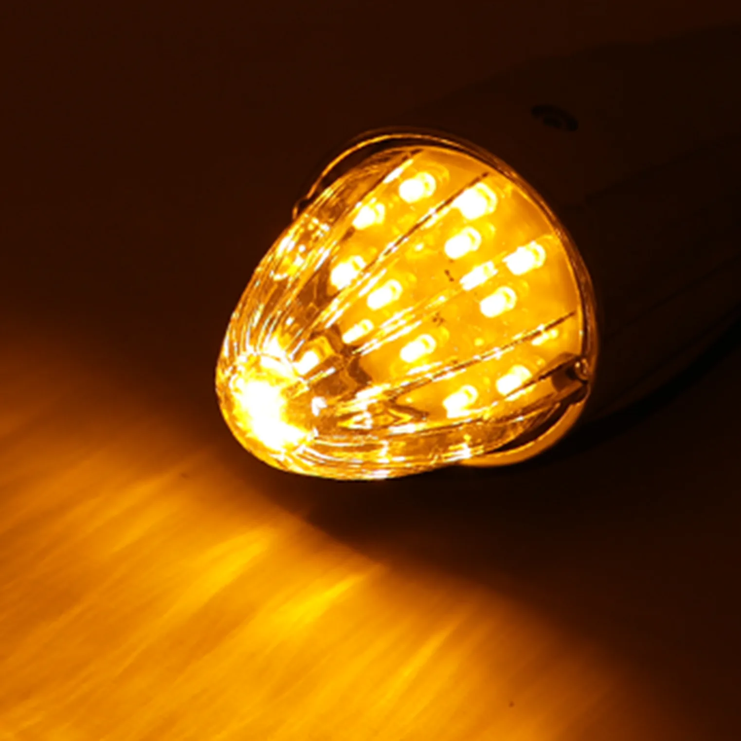 17 LED amber torpedo cab marker roof running light - mounting side