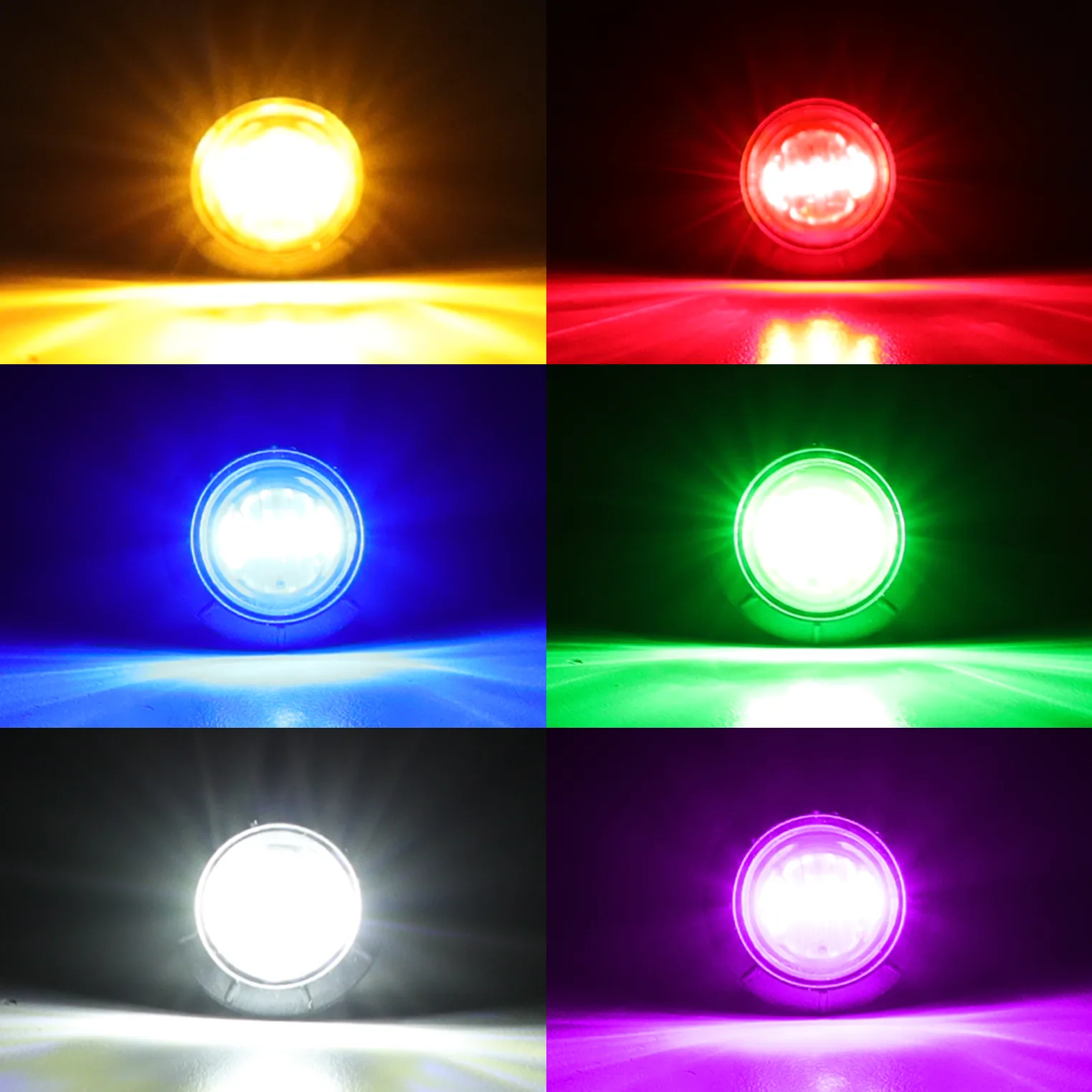 3/4 inch sealed 3 LED side marker clearance light - mounting side