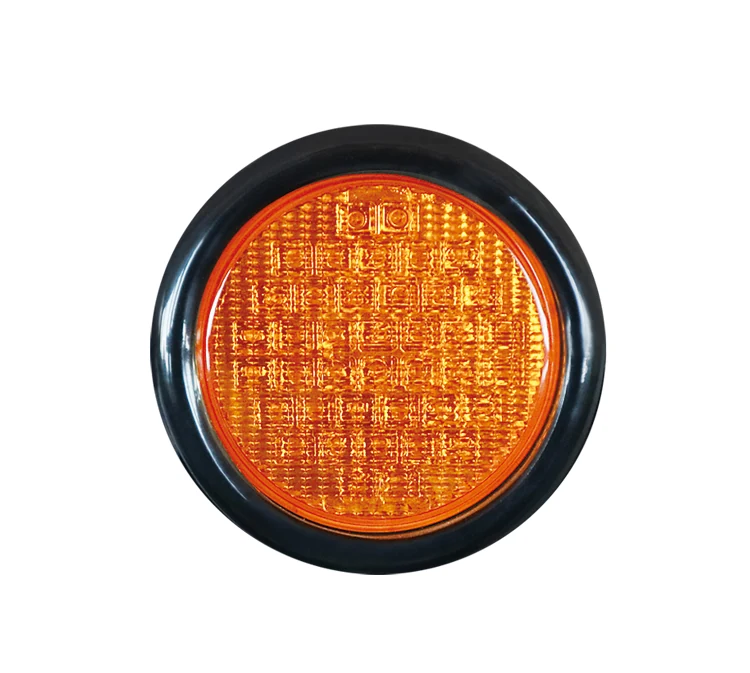 40 LED 4 inch truck tail light with strobe function - angled view