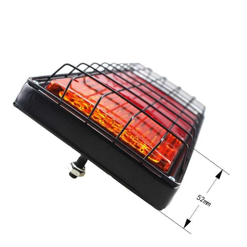 40LED universal truck tail lamp with iron net protection - lens detail