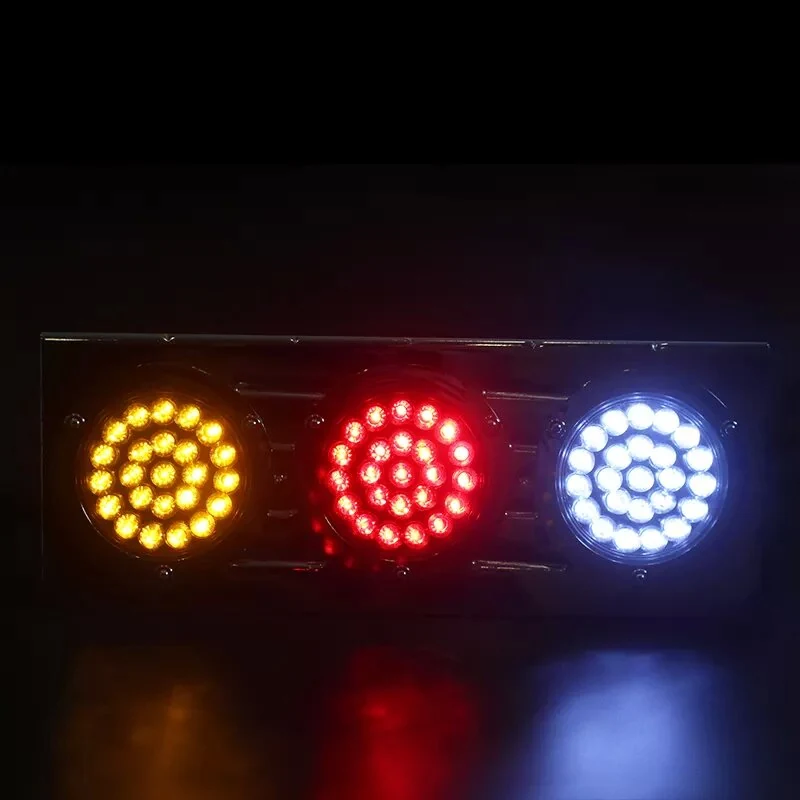 72LED steel stop turn reverse tail lamp for trucks - mounting side