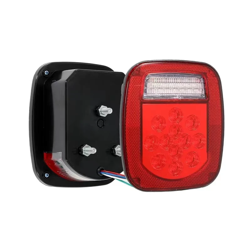 Double colours 39LED stop turn reverse tail light for Jeep Wrangler - lens detail