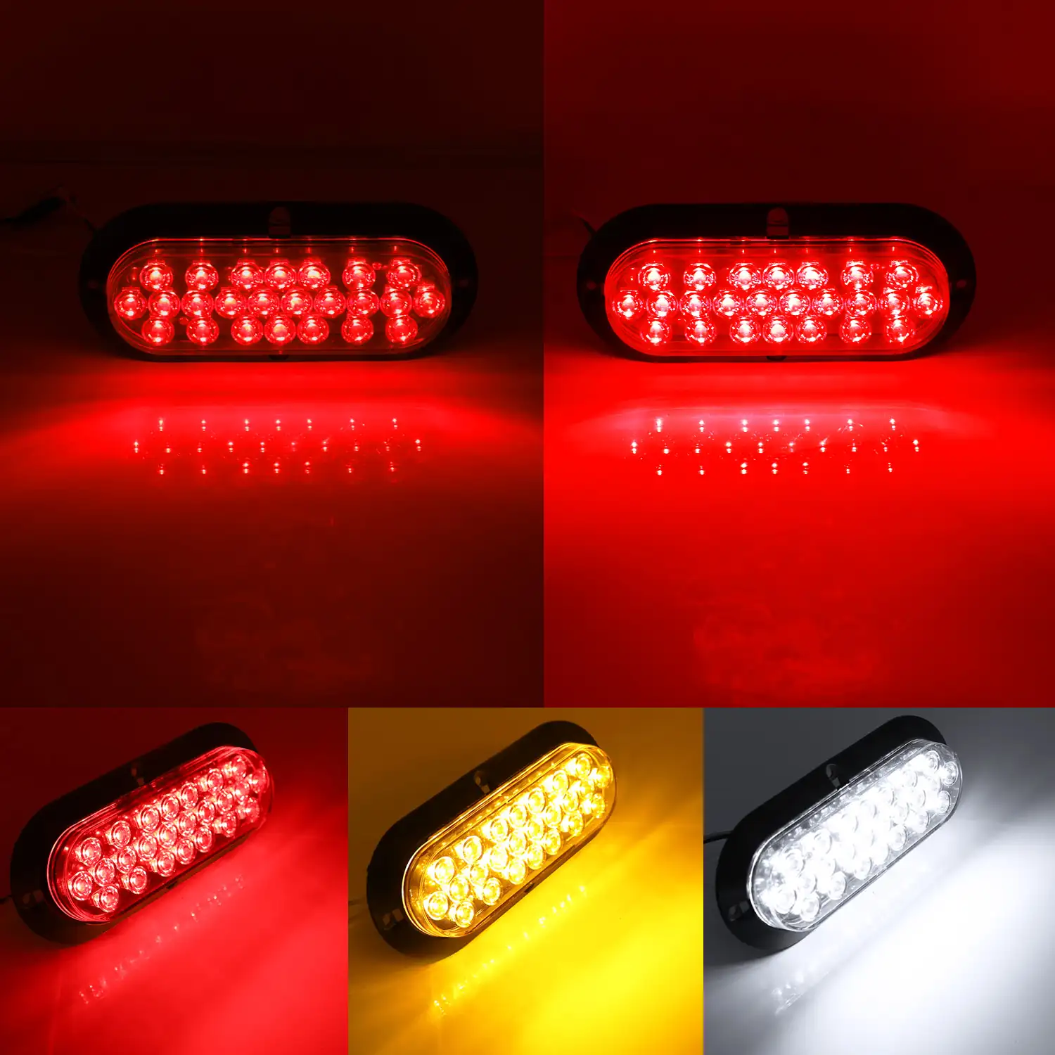 F3 Piranha 24 LED stop turn tail light - mounting side