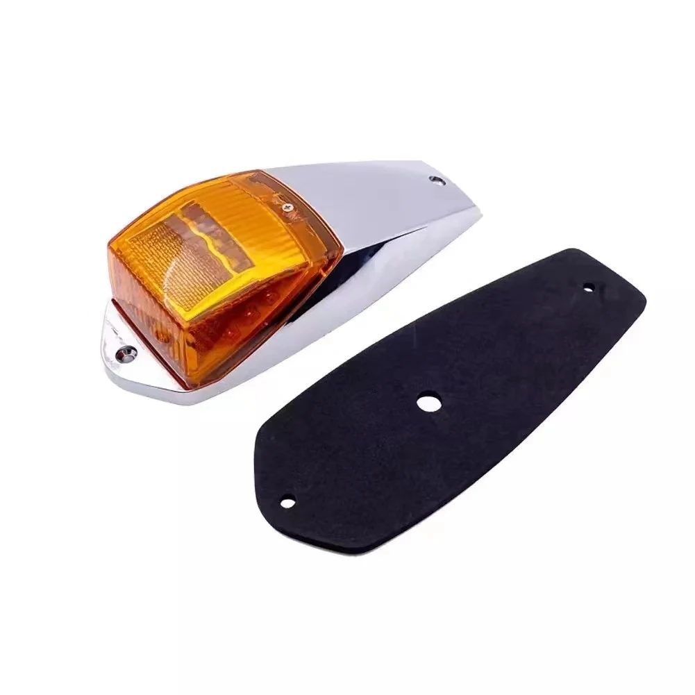 17 LED chromed truck cab roof light - angled view