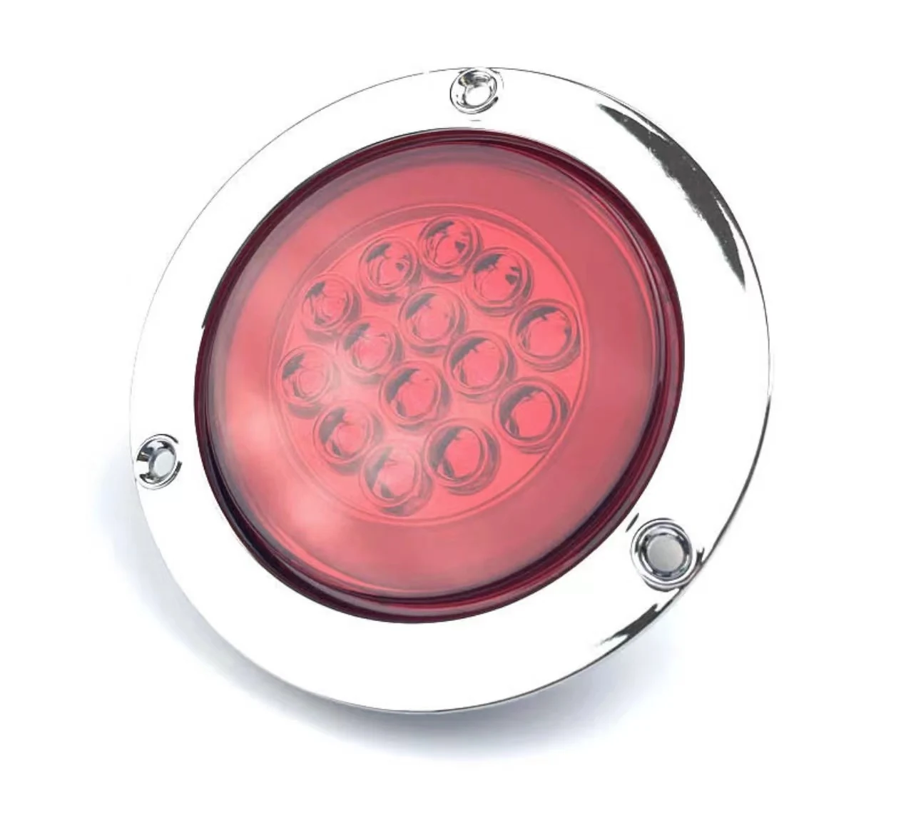 14 LED 4 inch truck stop turn tail light - lens detail