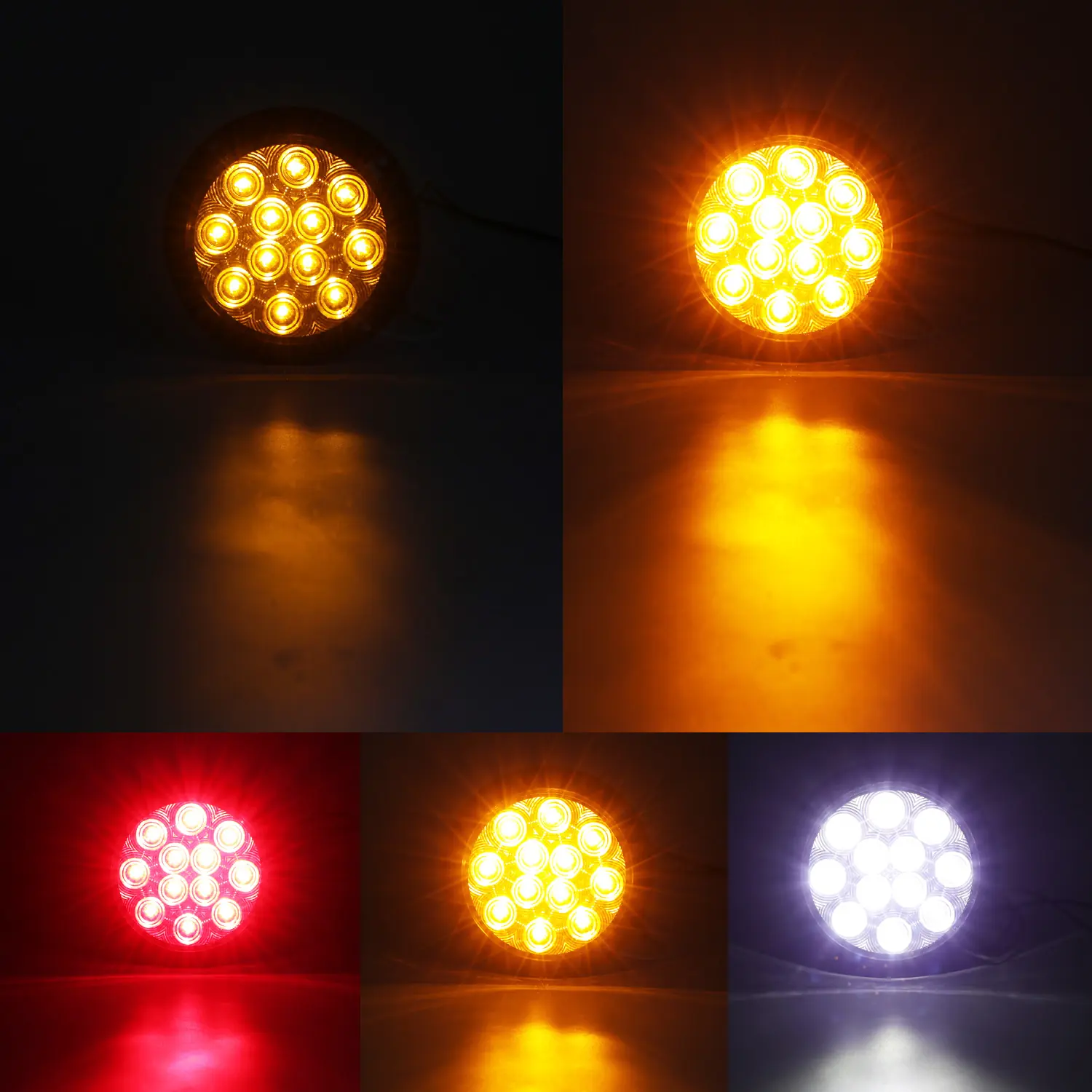 Strobe F3 Piranha 12 LED truck tail light - mounting side