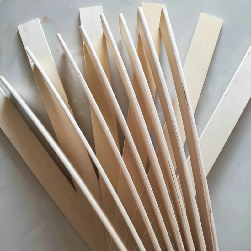 Poplar bed slat close up showing the laminated layers