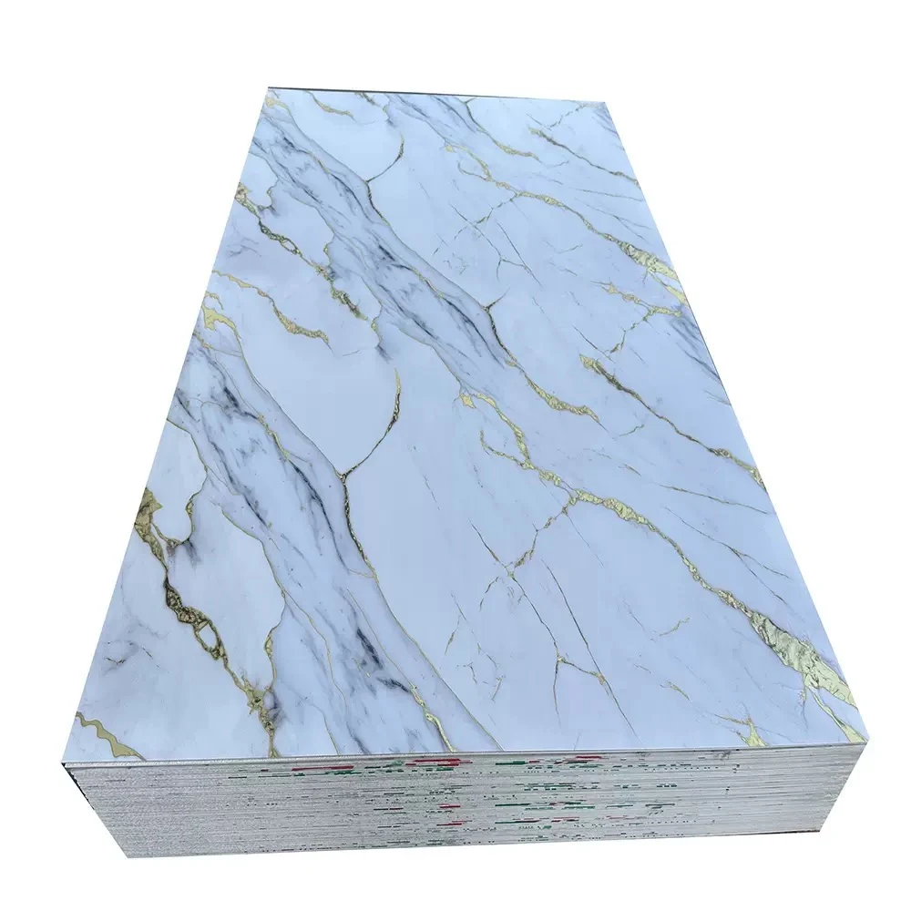 UV marble sheet samples showing marble and stone patterns