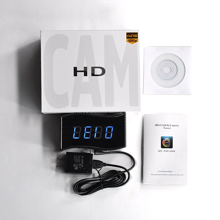 Wide Angle WiFi Alarm Clock Camera WF-1080SAC product view 8 of 9