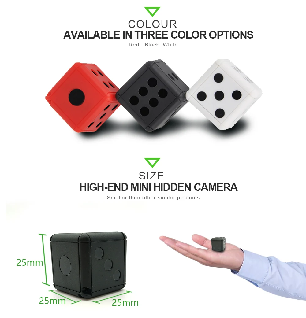 1080P Dice Mini Camera DVR-1080DIC product view 8 of 10