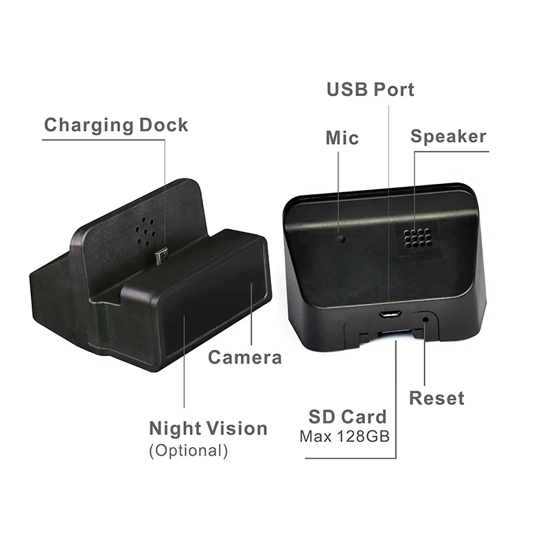 Functional Charging Dock Camera DVR-1080CDC product view 9 of 10