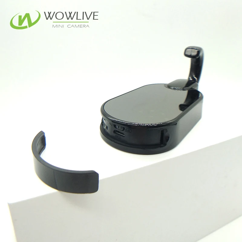 WiFi Clothes Hook Camera WF-1080HKC detail view of the lens and controls