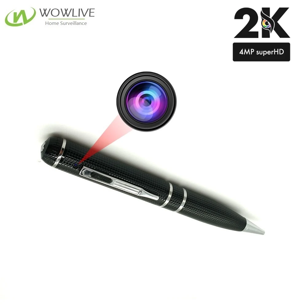 2K Resolution Pen Camera DVR-2KPNC side view showing the camera housing