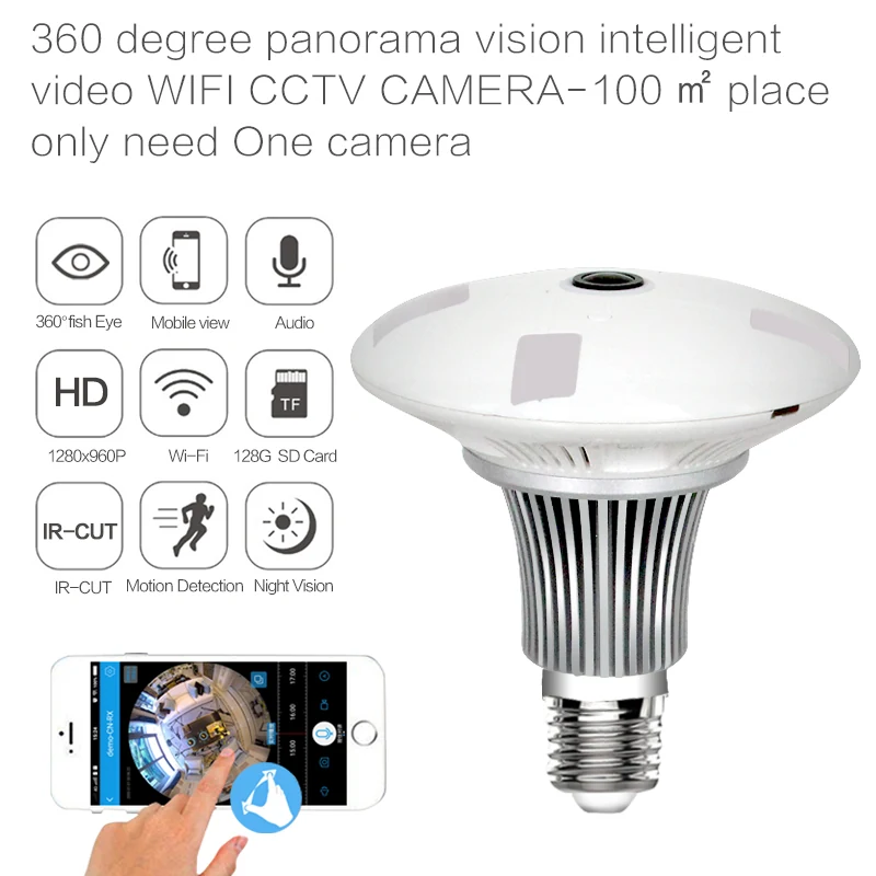 360 Panoramic Bulb Camera E27 WF-360BUB product view 5 of 8