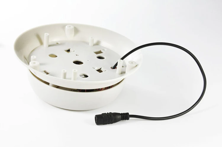 Smoke Detector Style WiFi Camera WF-720SMK detail view of the lens and controls