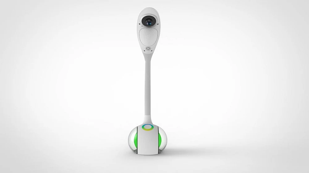 WiFi Table Lamp Baby Monitor WF-720TLC side view showing the camera housing