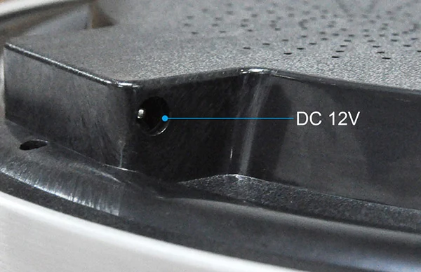 Stainless WiFi Wall Clock Camera WF-720WCC shown in a room setting