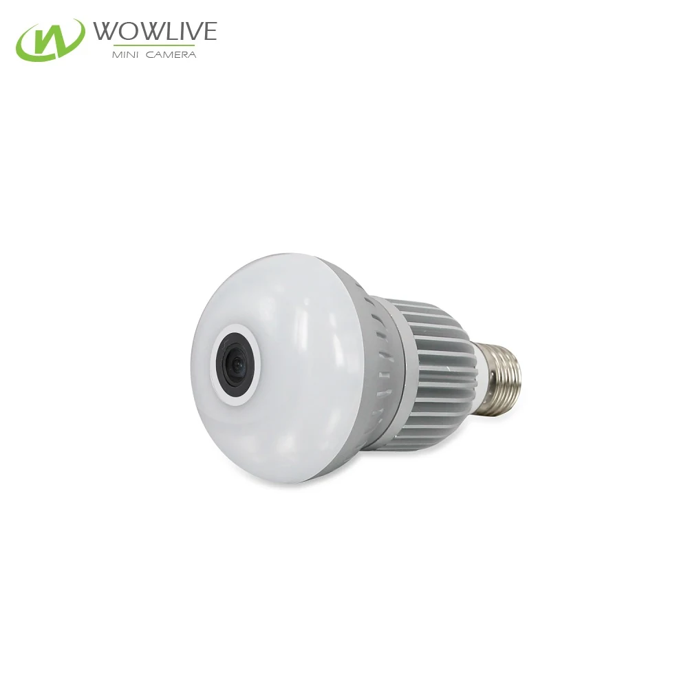 360 Panoramic Bulb Camera B22 WF-360BUC detail view of the lens and controls